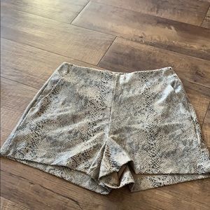 Snake skin shorts